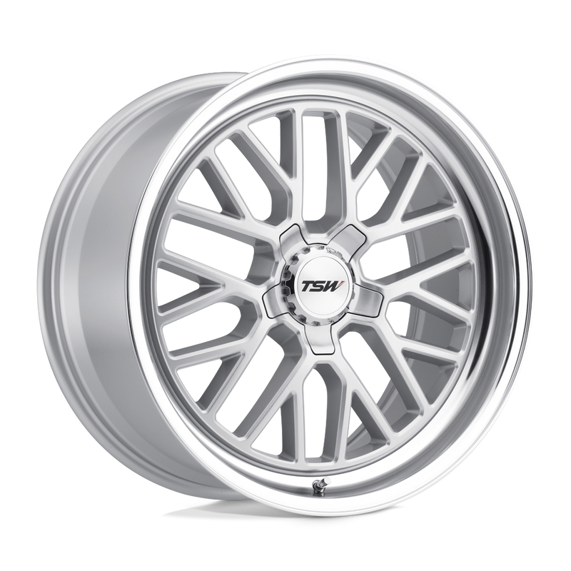 TSW Wheels - HOCKENHEIM S - Silver - Silver with Mirror Cut Lip - 20" x 10", 40 Offset, 5x120 (Bolt Pattern), 76.1mm HUB