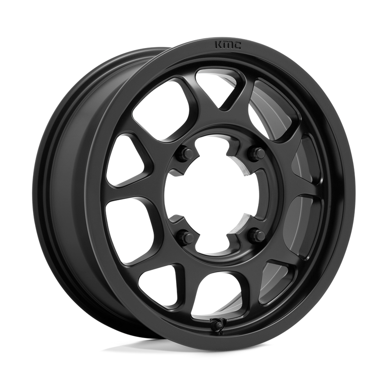 KMC Powersports - KS136 TORO - Black - SATIN BLACK - 15" x 6", 38 Offset, 4x137 (Bolt Pattern), 96mm HUB