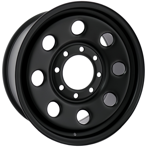 Envy Wheels - NX4 STEEL WHEEL - Black - FLAT BLACK - 17" x 7.5", 40 Offset, 8x170 (Bolt Pattern), 125mm HUB