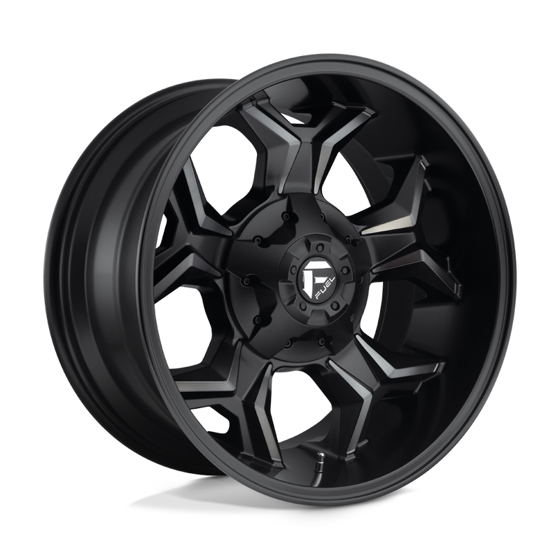 Fuel - D605 AVENGER - Black - Matte Black Double Dark Tint - 20" x 10", -18 Offset, 8x170 (Bolt Pattern), 125.1mm HUB