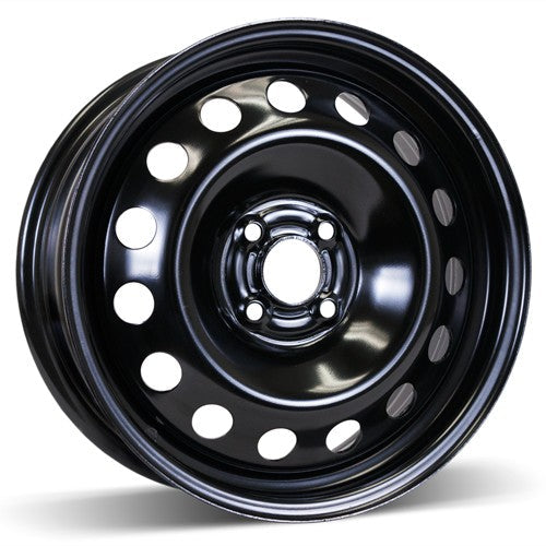 RSSW - Steel - Black - Black - 16" x 6.5", 42 Offset, 4x100 (Bolt Pattern), 60.1mm HUB