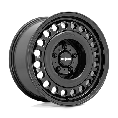 Rotiform - R191 STL - Black - GLOSS BLACK - 17" x 9", 0 Offset, 6x135 (Bolt Pattern), 87.1mm HUB