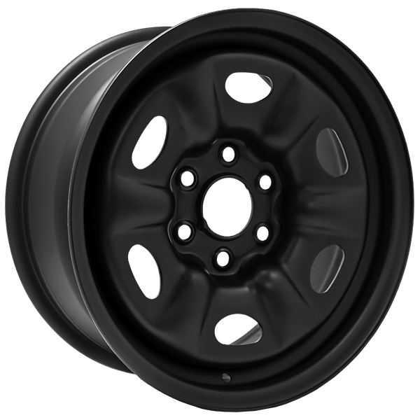 Envy Wheels - NX4 STEEL WHEEL - Black - FLAT BLACK - 16" x 7", 20 Offset, 6x120 (Bolt Pattern), 67.1mm HUB