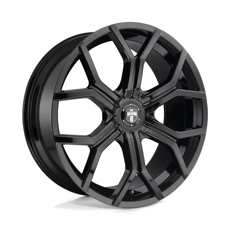 DUB - S208 ROYALTY - Black - GLOSS BLACK - 24" x 9.5", 30 Offset, 6x135/139.7 (Bolt Pattern), 87.1mm HUB