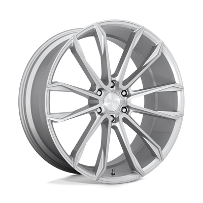 DUB - S248 CLOUT - Silver - GLOSS SILVER BRUSHED - 24" x 10", 30 Offset, 6x139.7 (Bolt Pattern), 106.1mm HUB
