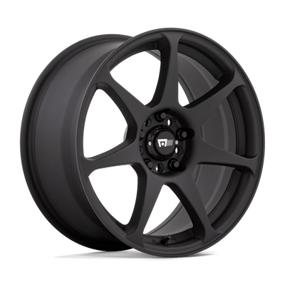 Motegi - MR154 BATTLE - Black - MATTE BLACK - 17" x 8", 30 Offset, 5x100 (Bolt Pattern), 72.6mm HUB