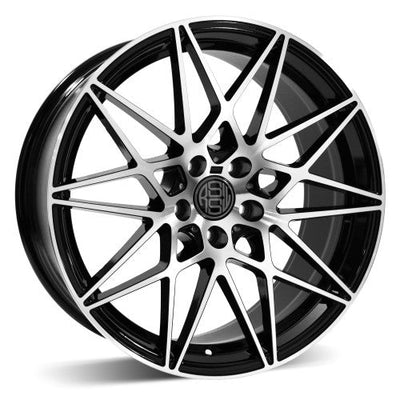 RSSW - Super Tourer - Black - Gloss black, machined face - 19" x 8", 33 Offset, 5x112 (Bolt Pattern), 66.6mm HUB