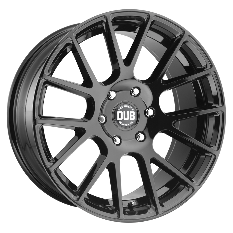DUB - S205 LUXE - Black - GLOSS BLACK - 20" x 9", 25 Offset, 5x139.7 (Bolt Pattern), 78.1mm HUB