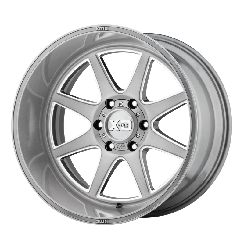 XD Series - XD844 PIKE - Gunmetal - TITANIUM BRUSHED MILLED - 20" x 9", 18 Offset, 6x139.7 (Bolt Pattern), 106.1mm HUB
