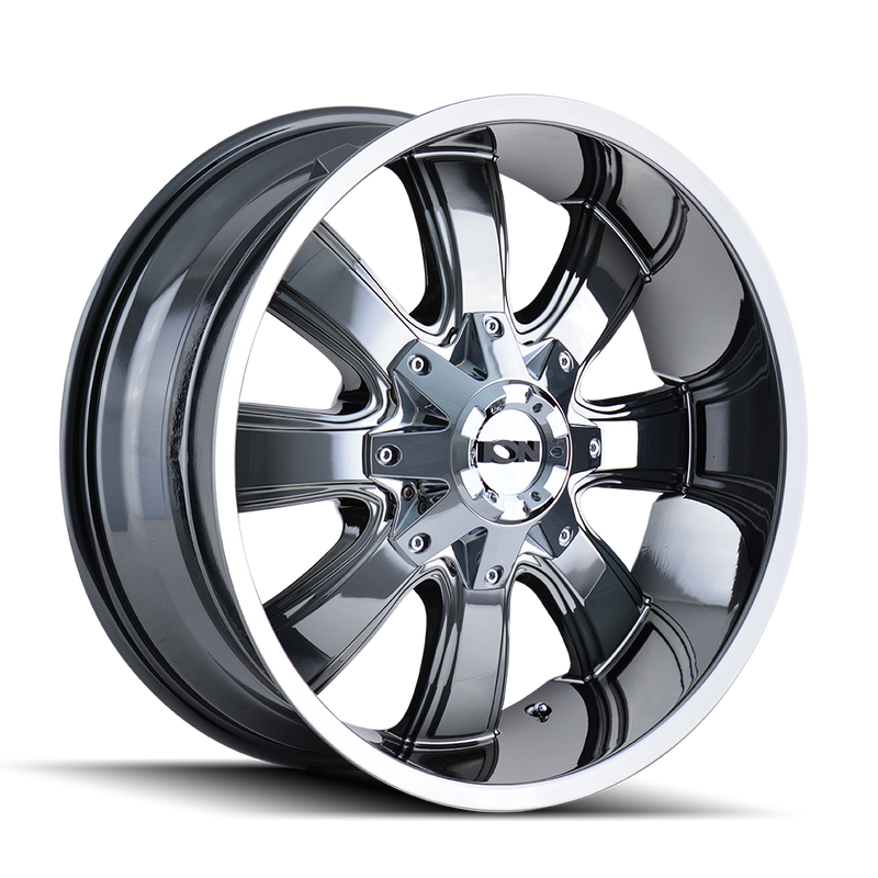 Ion Alloy - 189 - Chrome - CHROME - 20" x 9", 18 Offset, 5x127/139.7 (Bolt Pattern), 87mm HUB