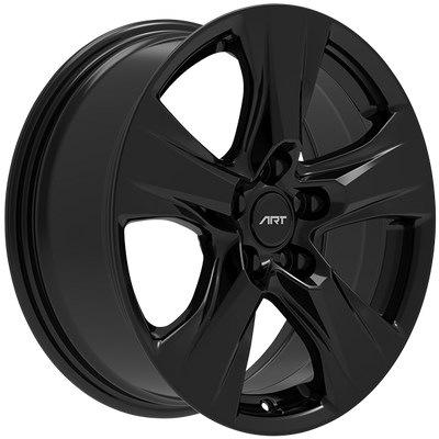 ART - Replica 210 - Black - Gloss Black - 17" x 7", 35 Offset, 5x114.3 (Bolt Pattern), 60.1mm HUB