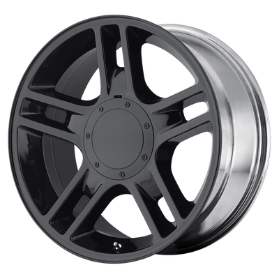OE Creations - PR108 - Black - Gloss Black - 20" x 9", 14 Offset, 5x135/139.7 (Bolt Pattern), 87.1mm HUB