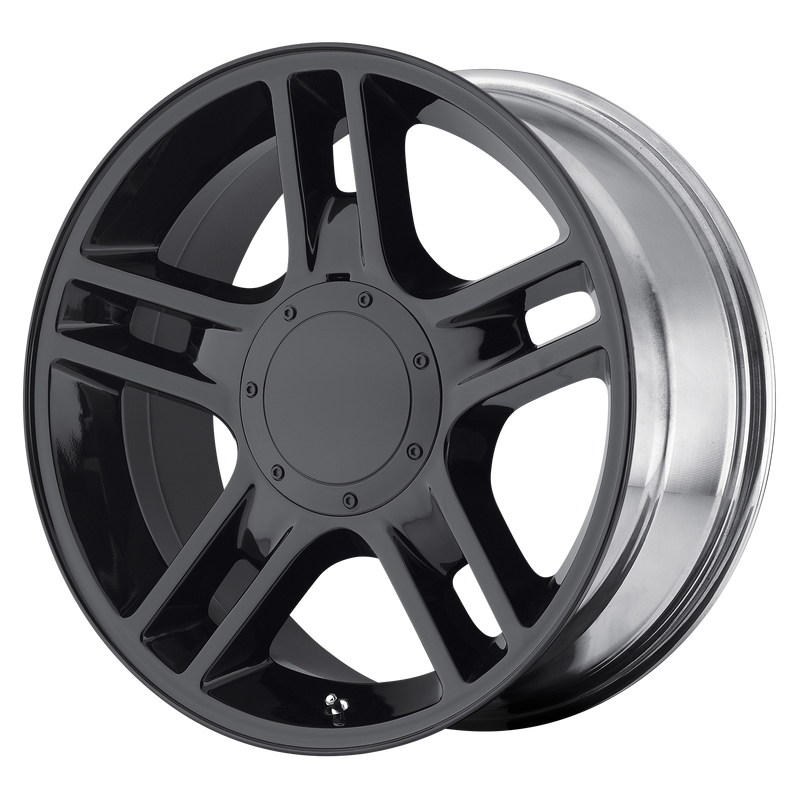 OE Creations - PR108 - Black - Gloss Black - 20" x 9", 14 Offset, 5x135/139.7 (Bolt Pattern), 87.1mm HUB
