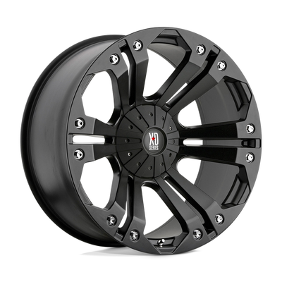 XD Series - XD778 MONSTER - Black - MATTE BLACK - 18" x 9", -12 Offset, 8x170 (Bolt Pattern), 125.1mm HUB