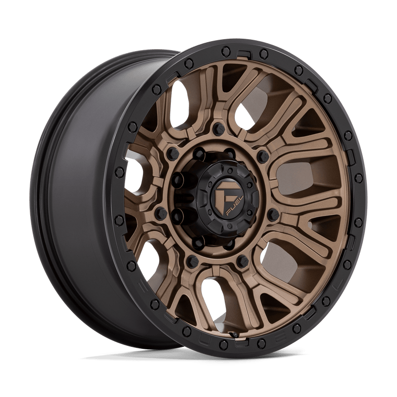 Fuel - D826 TRACTION - Bronze - MATTE BRONZE WITH BLACK RING - 20" x 9", 1 Offset, 8x165.1 (Bolt Pattern), 125.1mm HUB
