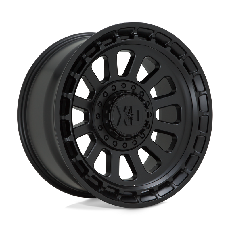 XD Series - XD856 OMEGA - Black - SATIN BLACK - 20" x 10", -18 Offset, 8x165.1 (Bolt Pattern), 125.1mm HUB