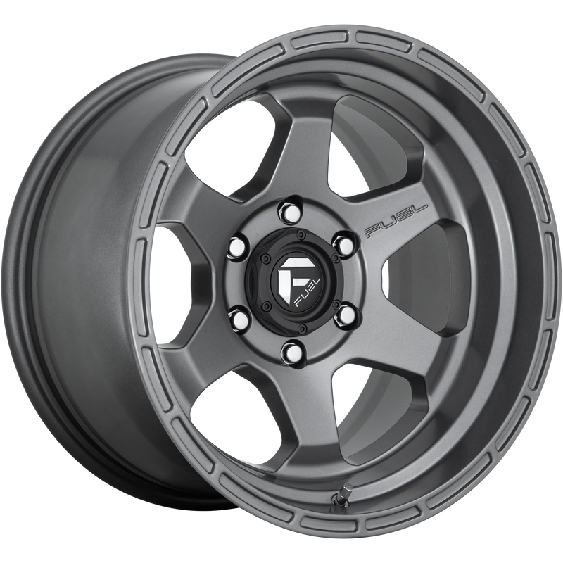 Fuel - D665 SHOK - Gunmetal - MATTE GUN METAL - 20" x 9", 1 Offset, 5x127 (Bolt Pattern), 71.5mm HUB