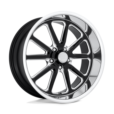 US Mag - U117 RAMBLER - Black - GLOSS BLACK MILLED - 18" x 9.5", 1 Offset, 5x127 (Bolt Pattern), 78.1mm HUB