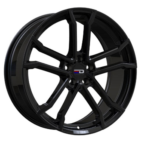 Euro Design - Monaco - Black - Gloss Black - 20" x 8.5", 40 Offset, 5x108 (Bolt Pattern), 67.1mm HUB
