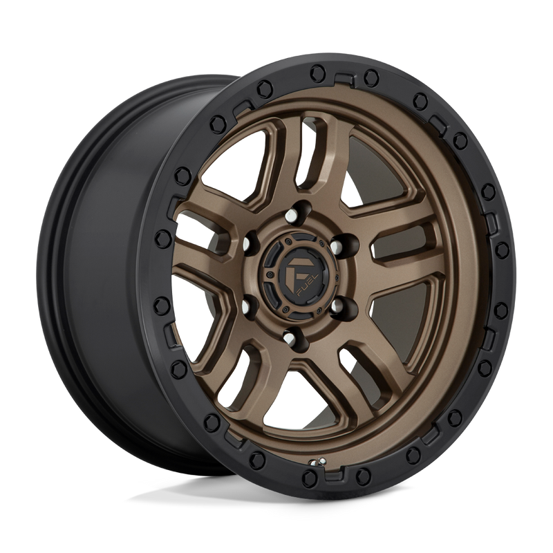 Fuel - D702 AMMO - Bronze - MATTE BRONZE BLACK BEAD RING - 20" x 9", 1 Offset, 6x139.7 (Bolt Pattern), 106.1mm HUB