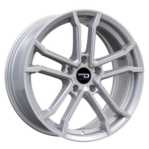 Euro Design - Monaco - Silver - Hyper silver - 18" x 8", 42 Offset, 5x108 (Bolt Pattern), 63.4mm HUB