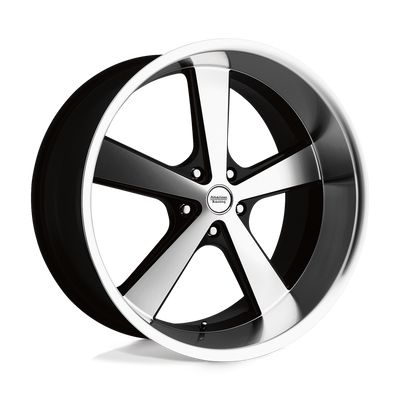 American Racing Vintage - VN701 NOVA - Black - GLOSS BLACK MACHINED - 20" x 10", 18 Offset, 5x127 (Bolt Pattern), 78.1mm HUB