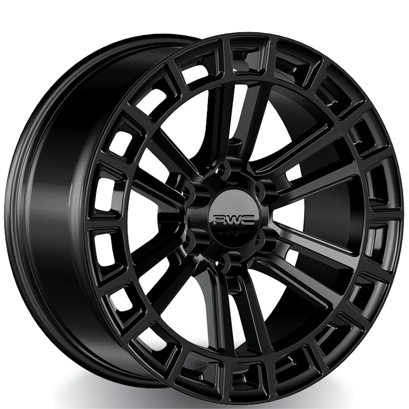 RWC - FO630 - Black - Satin Black - 18" x 8.5", 15 Offset, 6x135 (Bolt pattern), 87.1mm HUB