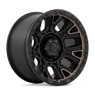 Fuel - D824 TRACTION - Black - MATTE BLACK WITH DOUBLE DARK TINT - 20" x 10", -18 Offset, 8x170 (Bolt Pattern), 125.1mm HUB