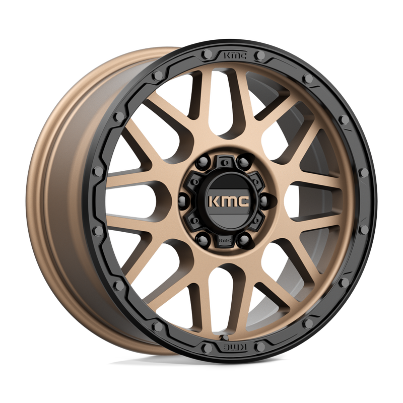 KMC Wheels - KM535 GRENADE OFF-ROAD - Bronze - MATTE BRONZE MATTE BLACK LIP - 18" x 8.5", 35 Offset, 6x139.7 (Bolt Pattern), 106.1mm HUB