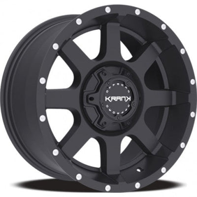 KranK Off-road - Slick - Black - Satin Black - 18" x 9", 0 Offset, 6x135/139.7 (Bolt Pattern), 108mm HUB