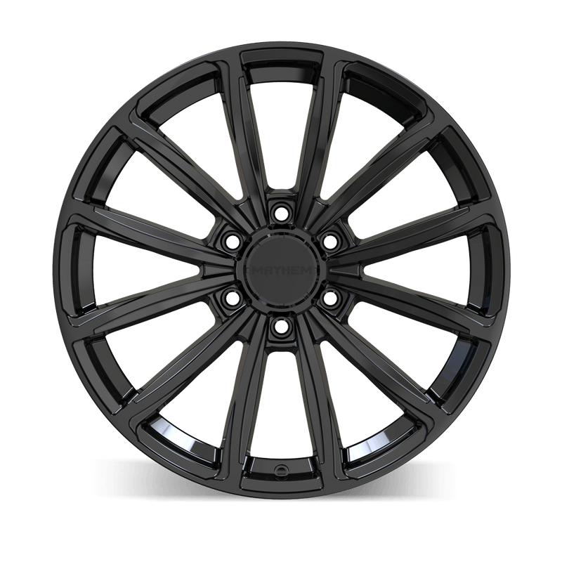 Mayhem - BLIZZARD - Black - GLOSS BLACK - 18" x 9", 25 Offset, 8x180 (Bolt Pattern), 124.1mm HUB
