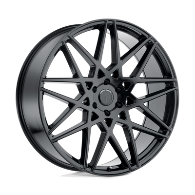 Status Wheels - GRIFFIN - Black - Gloss Black - 24" x 9.5", 15 Offset, 6x139.7 (Bolt Pattern), 112.1mm HUB