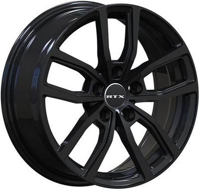 RTX Wheels - Solstice - Black - Gloss Black - 17" x 7", 38 Offset, 5x114.3 (Bolt Pattern), 60.1mm HUB