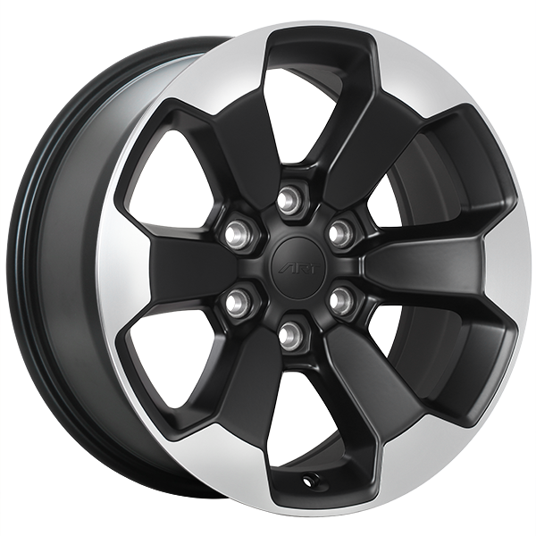 ART - Replica 167 - Black - Satin Black - Machined Face - 18" x 8", 20 Offset, 6x139.7 (Bolt Pattern), 77.8mm HUB
