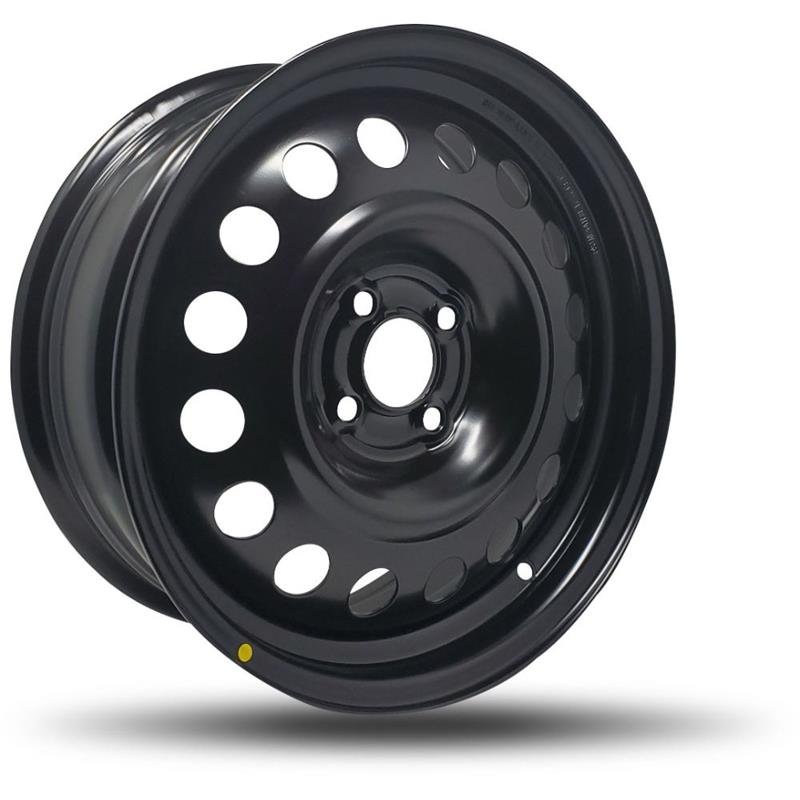 DTD - Steel - Black - Gloss Black - 16" x 6.5", 42 Offset, 4x100 (Bolt pattern), 60,10mm HUB