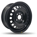 DTD - Steel - Black - Gloss Black - 16" x 6.5", 45 Offset, 4x114.3 (Bolt pattern), 66,10mm HUB