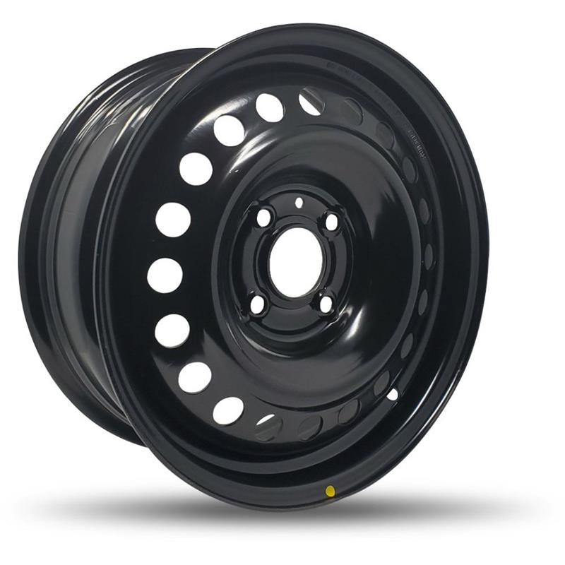 DTD - Steel - Black - Gloss Black - 16" x 6.5", 45 Offset, 4x114.3 (Bolt pattern), 66,10mm HUB