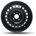 DTD - Steel - Black - Gloss Black - 16" x 6.5", 45 Offset, 4x114.3 (Bolt pattern), 66,10mm HUB