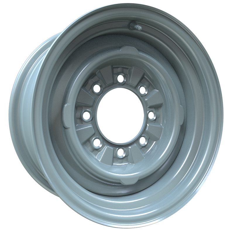 Envy Wheels - Steel Wheel - Grey - GREY - 16" x 7", 6 Offset, 8x165.1 (Bolt Pattern), 124.1mm HUB