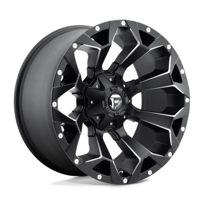 Fuel - D546 ASSAULT - Black - Matte Black Milled - 18" x 9", -12 Offset, 6x135/139.7 (Bolt Pattern), 106.1mm HUB