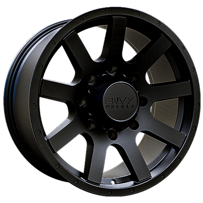 Envy Wheels - CRAZE - Black - SATIN BLACK - 18" x 9", 18 Offset, 8x180 (Bolt Pattern), 125.2mm HUB