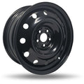 DTD - Steel - Black - Gloss Black - 16" x 6.5", 40 Offset, 5x100 (Bolt pattern), 57,10mm HUB