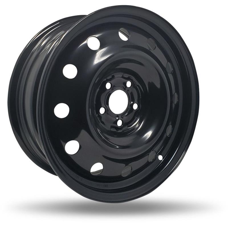 DTD - Steel - Black - Gloss Black - 16" x 6.5", 40 Offset, 5x100 (Bolt pattern), 57,10mm HUB