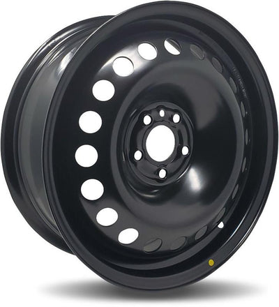 DTD - Steel - Black - Gloss Black - 16" x 6.5", 43 Offset, 5x108 (Bolt pattern), 65.3mm HUB