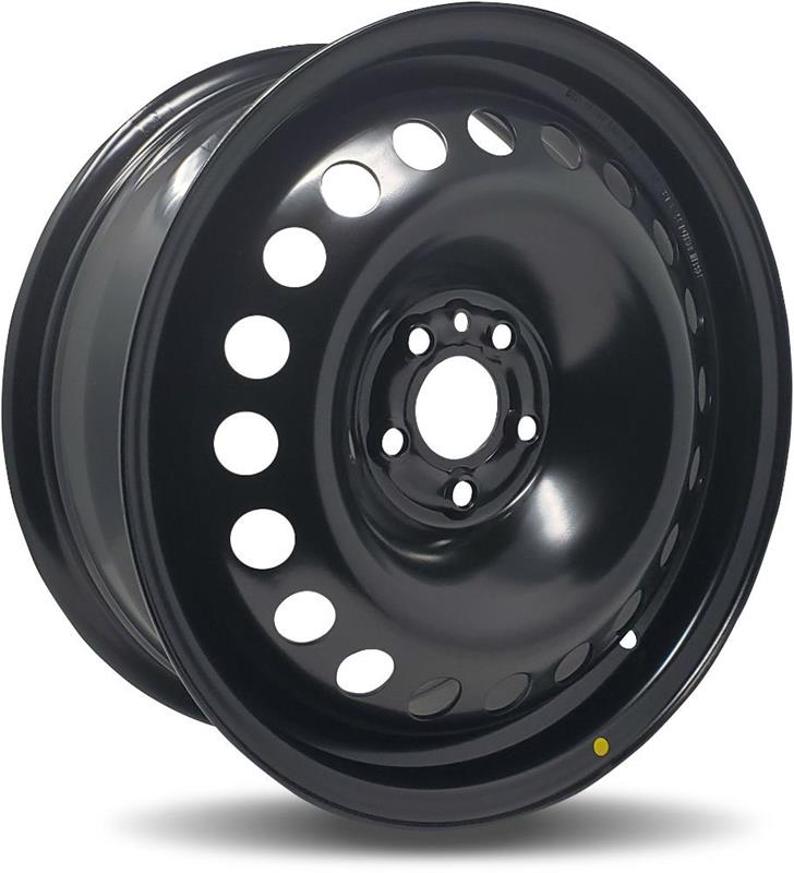 DTD - Steel - Black - Gloss Black - 16" x 6.5", 43 Offset, 5x108 (Bolt pattern), 65.3mm HUB