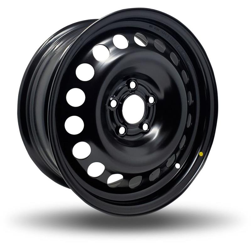 DTD - Steel - Black - Gloss Black - 16" x 6.5", 37 Offset, 5x110 (Bolt pattern), 65,10mm HUB