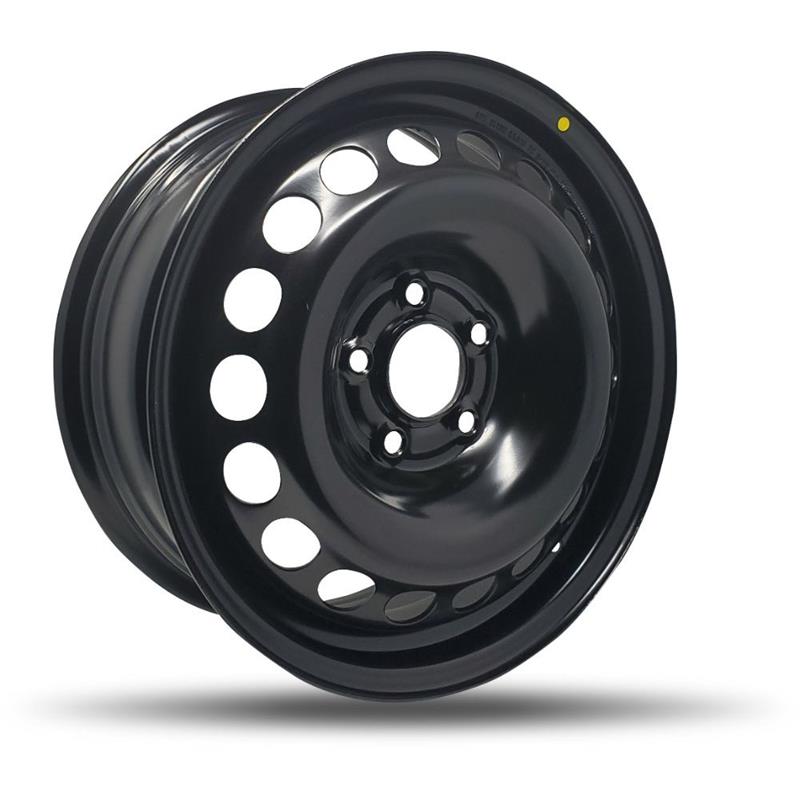 DTD - Steel - Black - Gloss Black - 16" x 6.5", 60 Offset, 5x112 (Bolt pattern), 57,10mm HUB