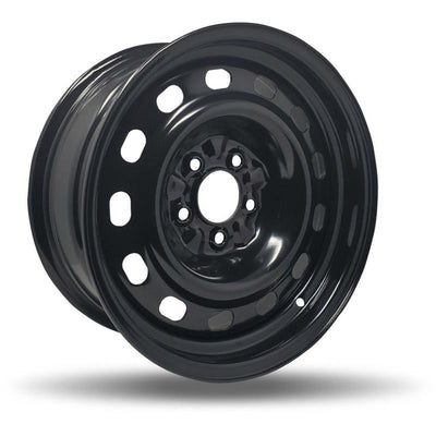 DTD - Steel - Black - Gloss Black - 16" x 7", 12 Offset, 5x114.3 (Bolt pattern), 70.6mm HUB