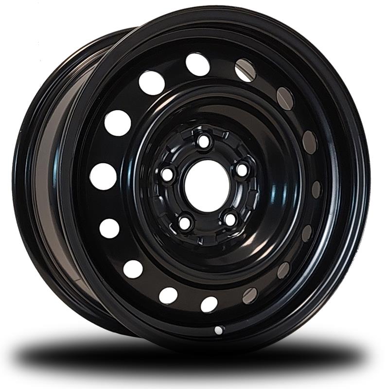 DTD - Steel - Black - Gloss Black - 16" x 7", 40 Offset, 5x114.3 (Bolt pattern), 66.1mm HUB