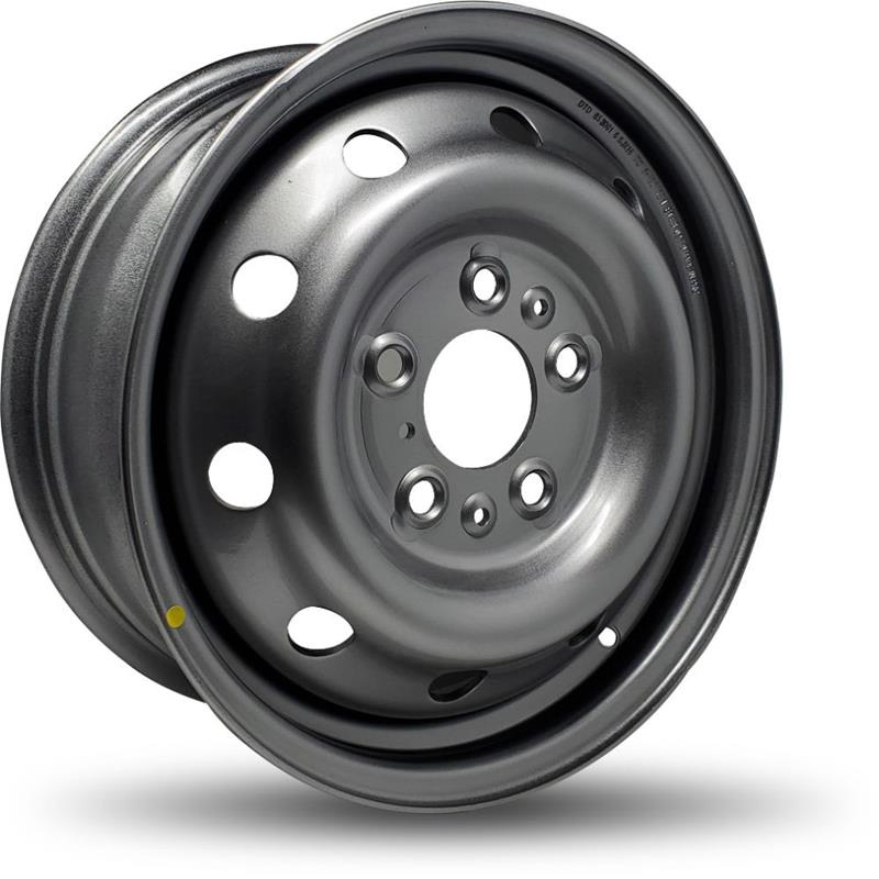 DTD - Steel - Silver - Gloss Silver - 16" x 6.5", 68 Offset, 5x130 (Bolt pattern), 78,10mm HUB